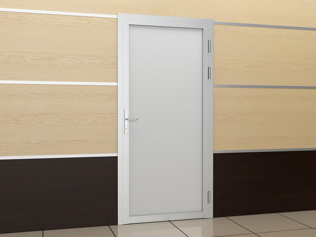 Офисная дверь.